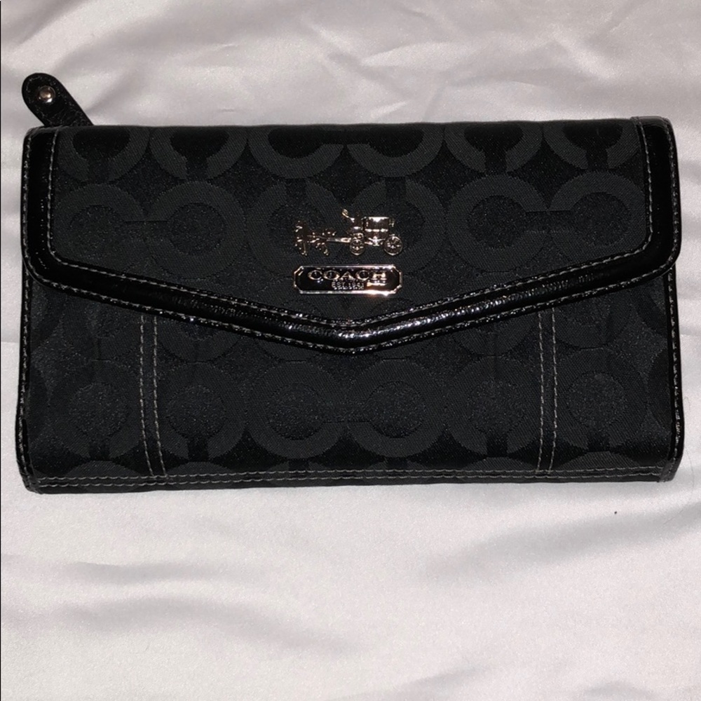 Coach signature large wallet